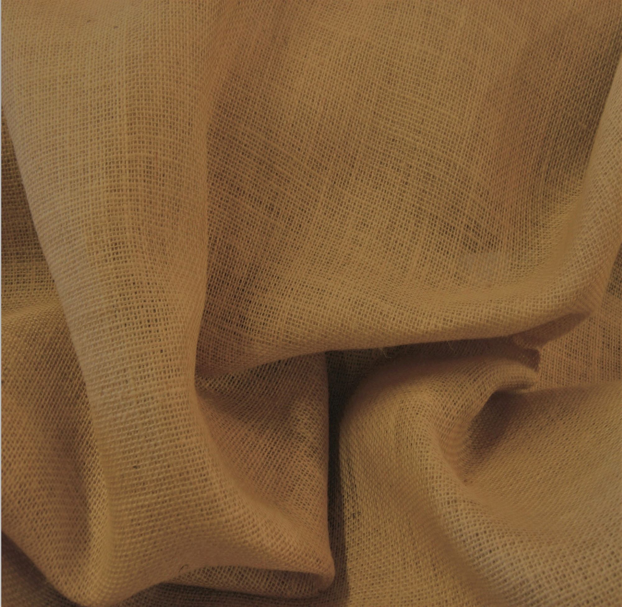 Fabrics :: HESSIAN. :: Hessian: 140cm Wide. Sold By The 25 Metre Roll.